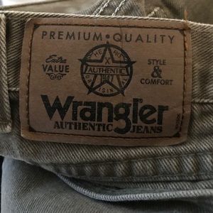 Mens Wrangler brown jeans 40x30